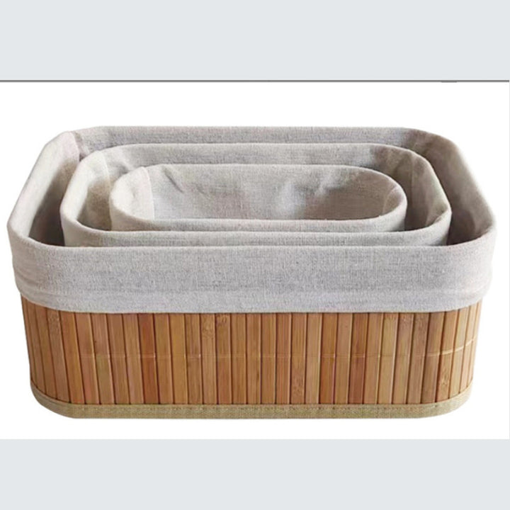 Elegant Storage Baskets Made of Natural Bamboo Bowlift