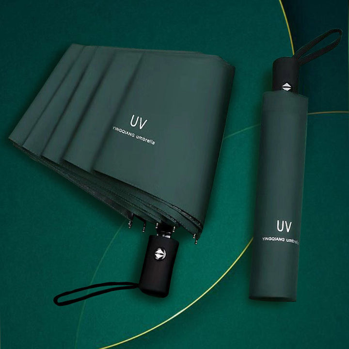 Women compact folding umbrella with Bowlift handle