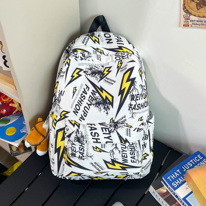 Trendy Graphic Print Backpack