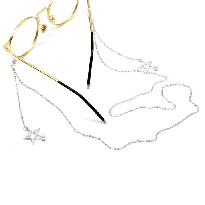 Star-Motif Eyewear Holder Chain Bowlift