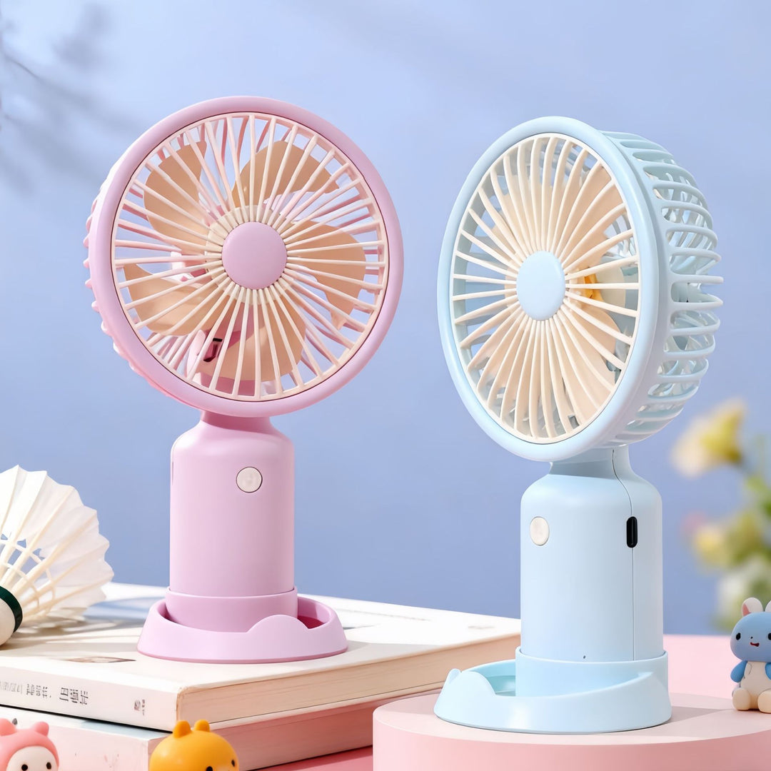 Women's portable USB table fan with powerful battery technology and flexible design Bowlift