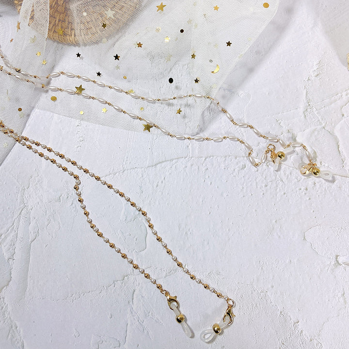 Elegant glasses holder chain with pearls Bowlift
