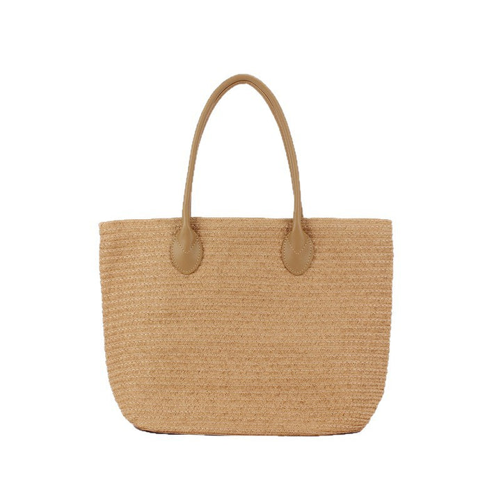 Spacious Tote Bag Made of Braided Natural Material Bowlift