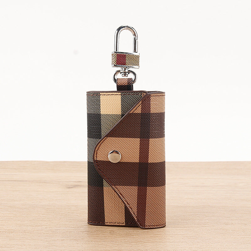 Elegant Plaid Pattern Card Case Bowlift