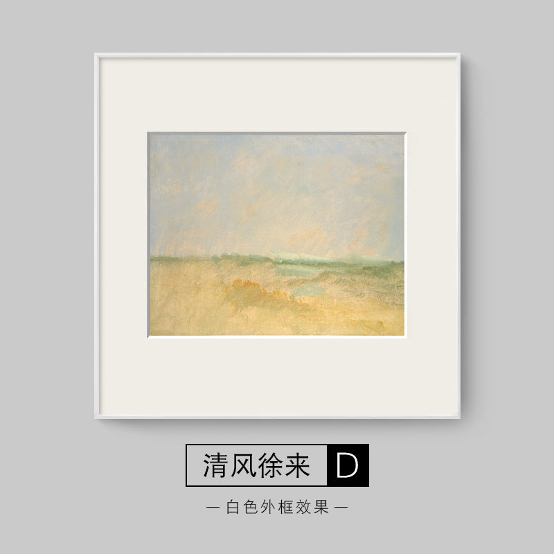 Framed Beach Landscape Artwork