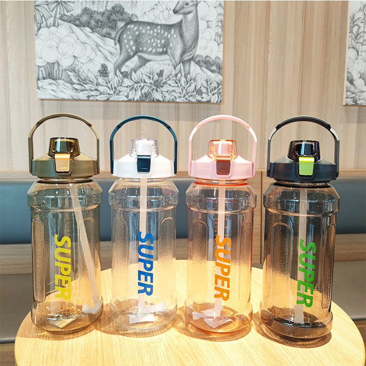 Women's practical water bottle with large capacity and leak-proof lid Bowlift