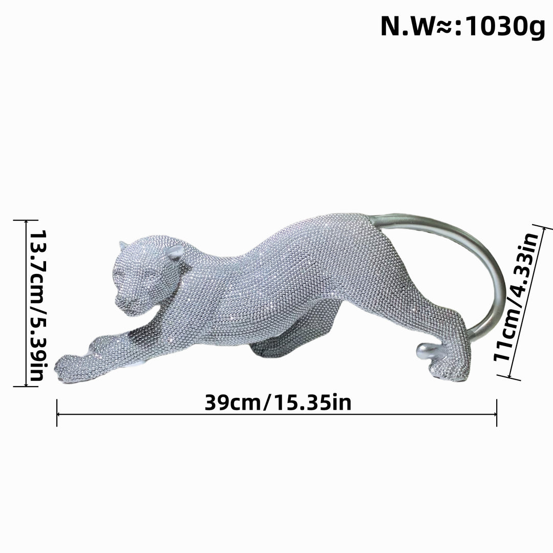 Elegant decorative figure of a panther Bowlift
