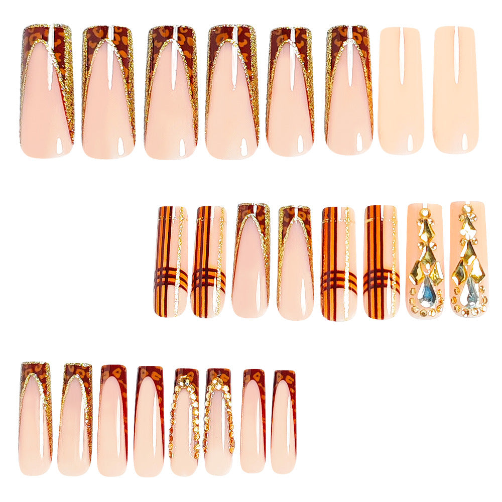 Decorative Stiletto Nail Art Tips with Gems Bowlift
