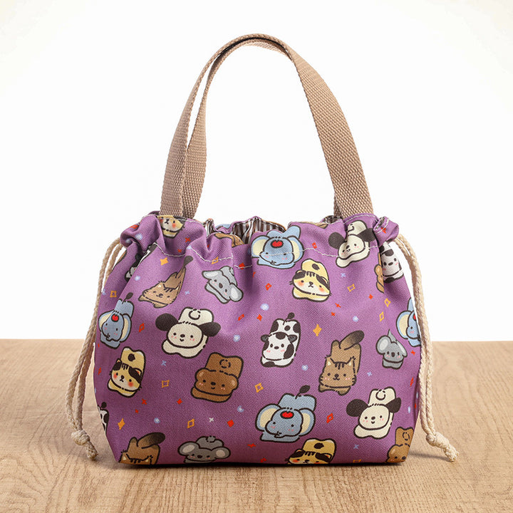 Drawstring Cat-Themed Storage Bag Bowlift