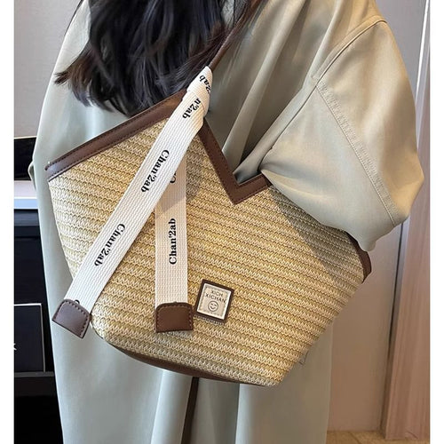 Woven Texture Shoulder Bag Bowlift