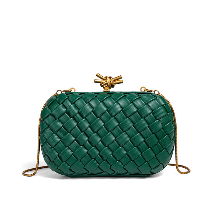 Elegant Woven Evening Clutch Bowlift