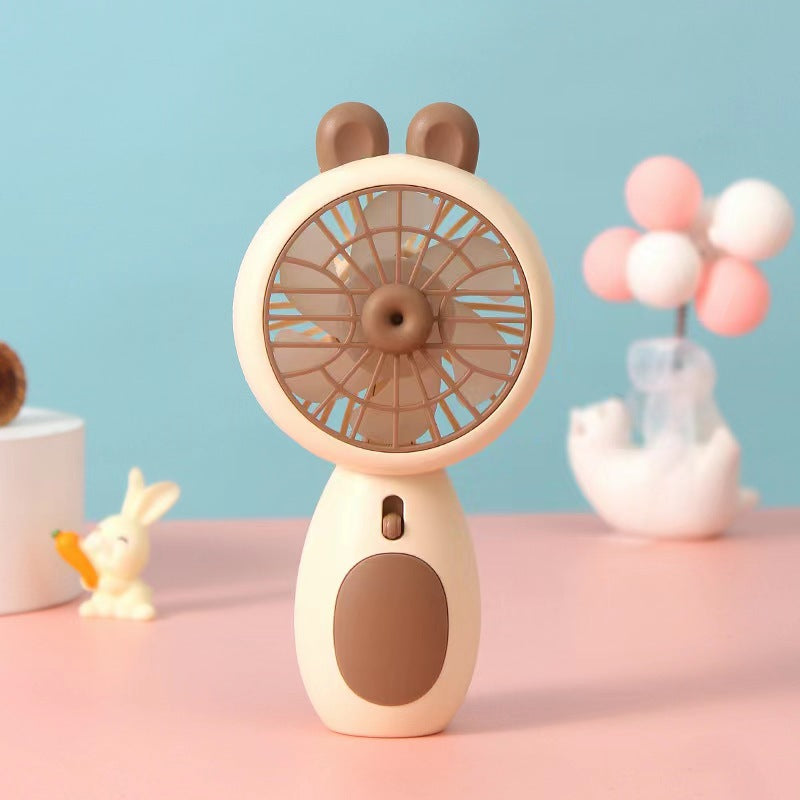 Women's Portable Handheld Fan with Cute Ears Bowlift
