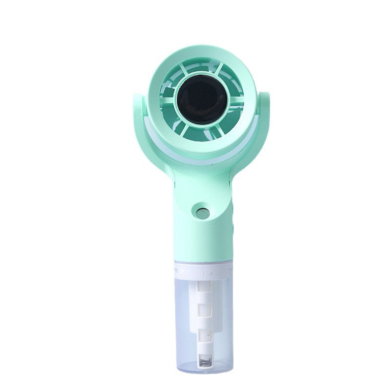 Unisex nan portable handheld misting fan with detachable transparent reservoir and adjustable tilt head Bowlift