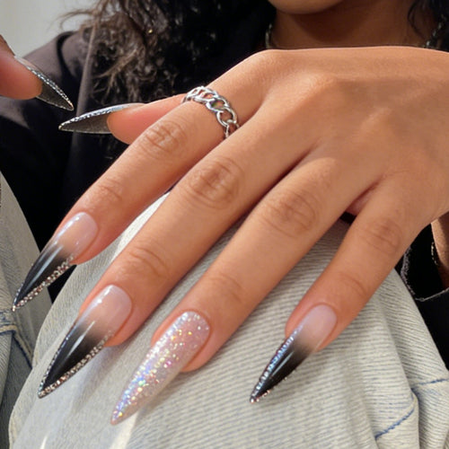 Glamorous Stiletto Press-On Nail Set Bowlift