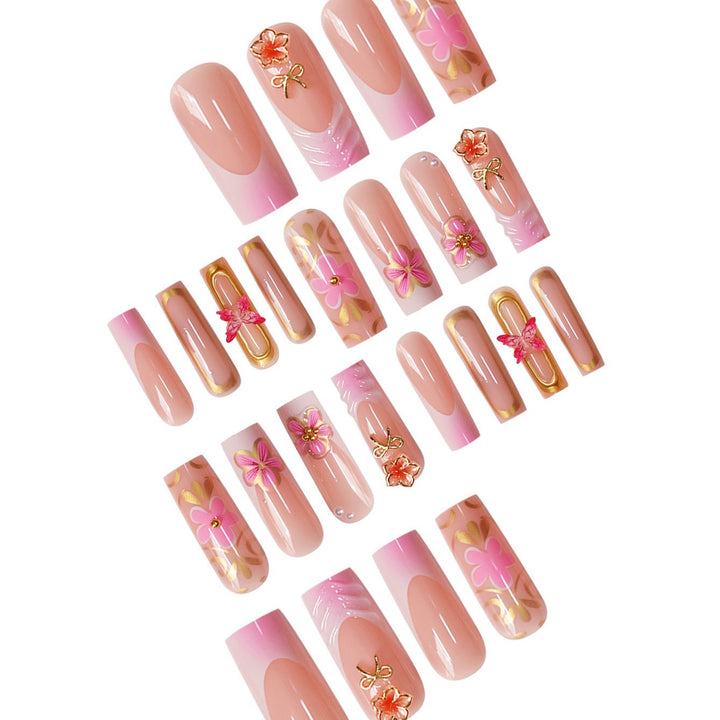 Decorative Floral Nail Art Design Bowlift