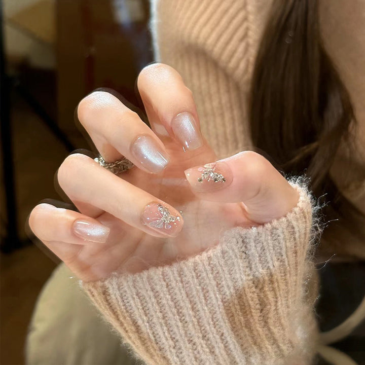 Elegant Sculpted Press-On Nails Bowlift
