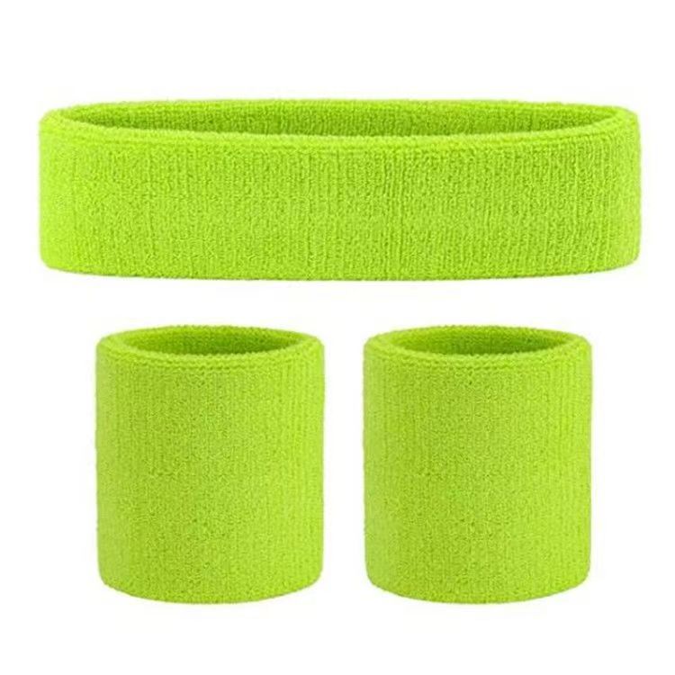 Sports Terry Sweatband Set for Head and Wrists Bowlift