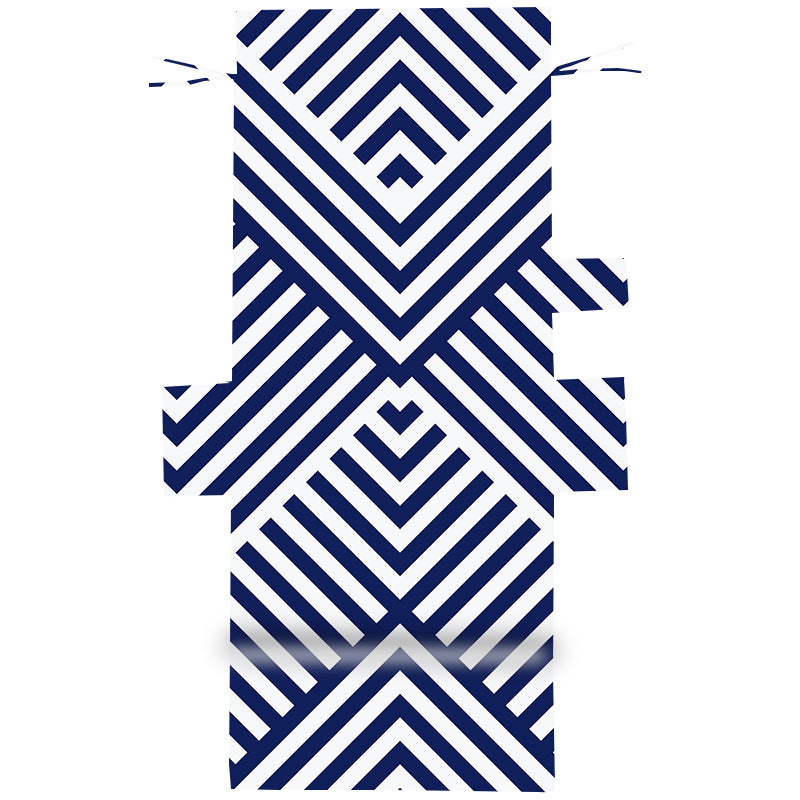 Sporty towel with creative striped pattern Bowlift