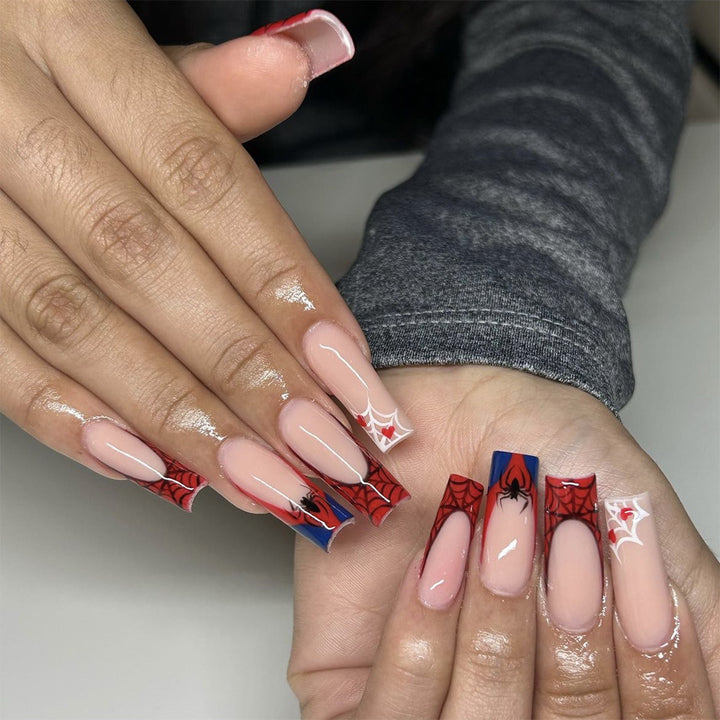 Spider-Man Inspired 3D Nail Art Extensions Bowlift