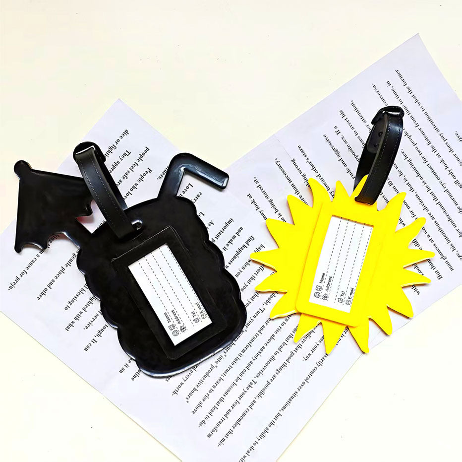 Unisex Tropical Leaf-Shaped Luggage Tag Bowlift