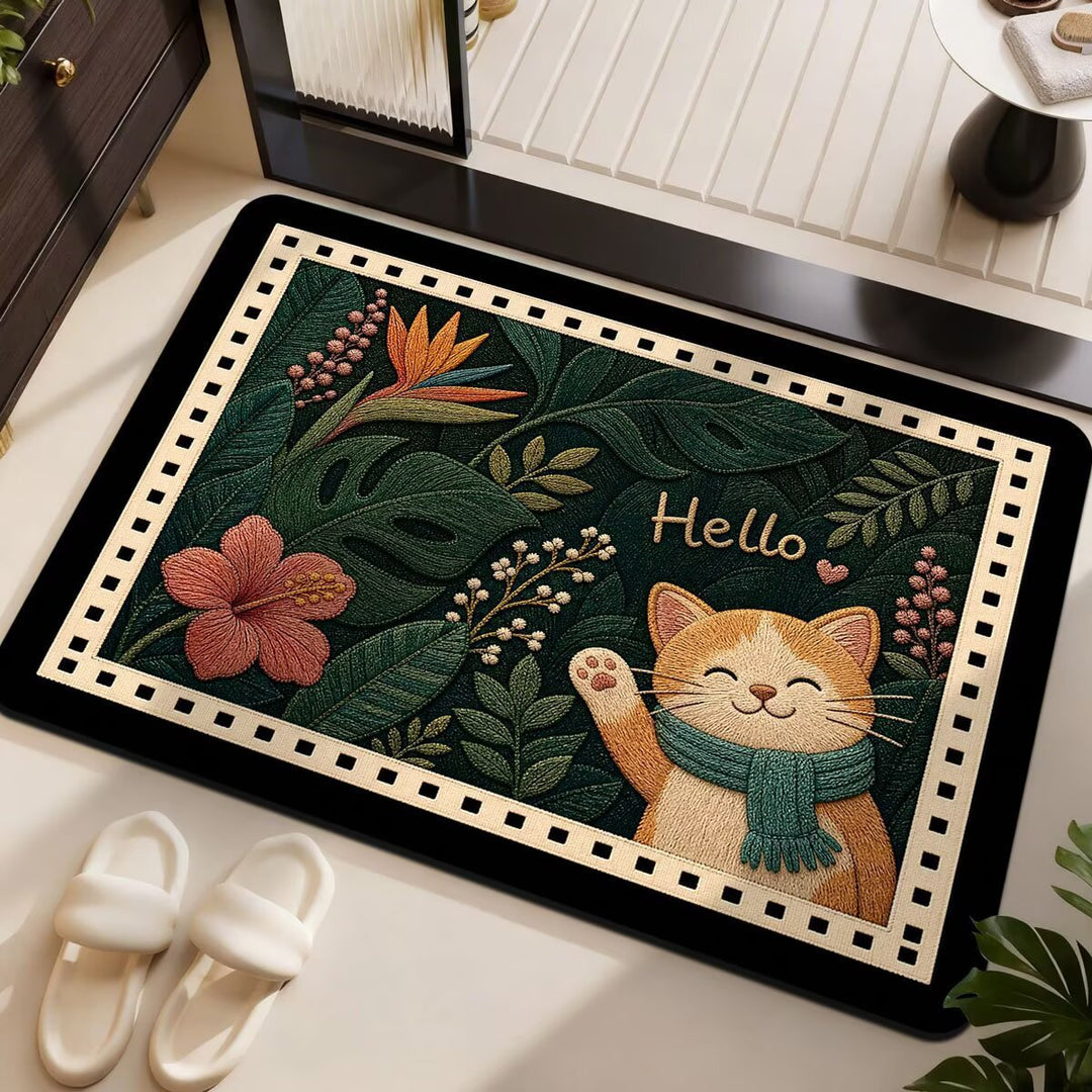 Cat-Themed Indoor Area Rug