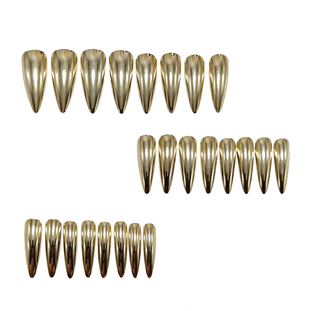 Elegant and Shiny Stiletto Artificial Nails Bowlift