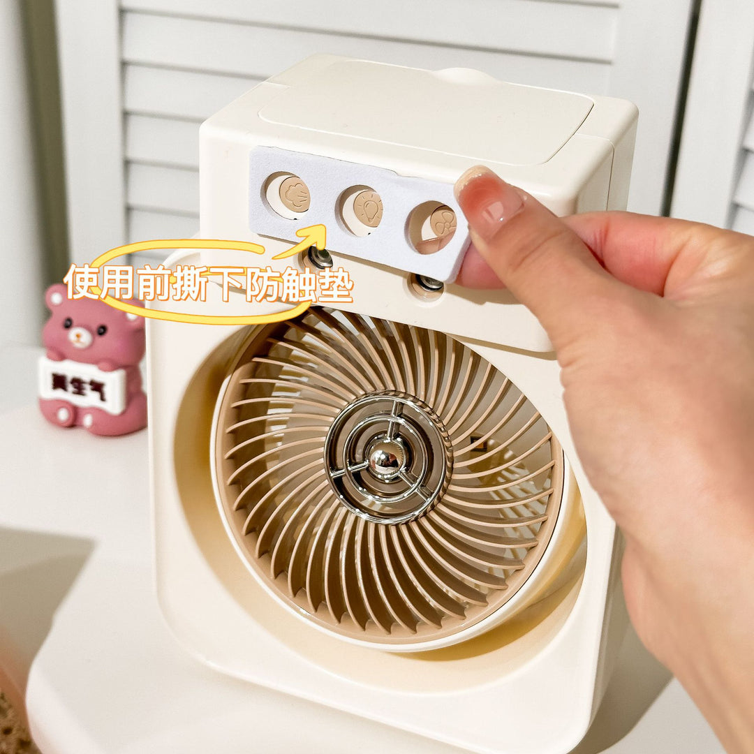 Women Portable Table Fan with Multifunctional Control Bowlift