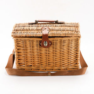 Handcrafted Wicker Storage Box Bowlift