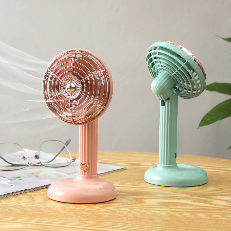 Unisex Portable Desktop Fan with Stylish Retro Design Bowlift