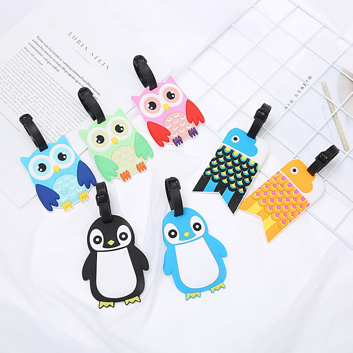 Unisex Cute Penguin Luggage Tag Bowlift
