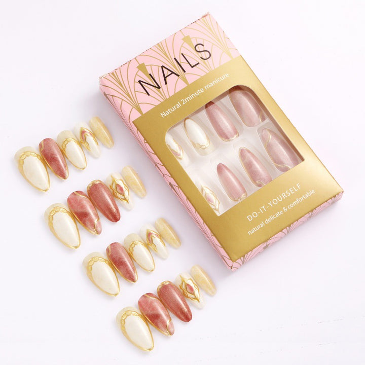 Acrylic nails in modern layered look Bowlift