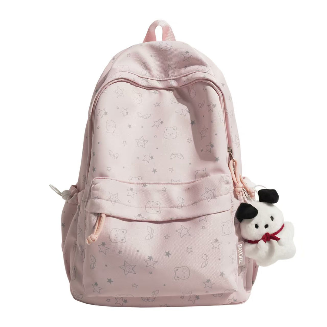 Multi-Pocket Character-Themed Backpack Bowlift