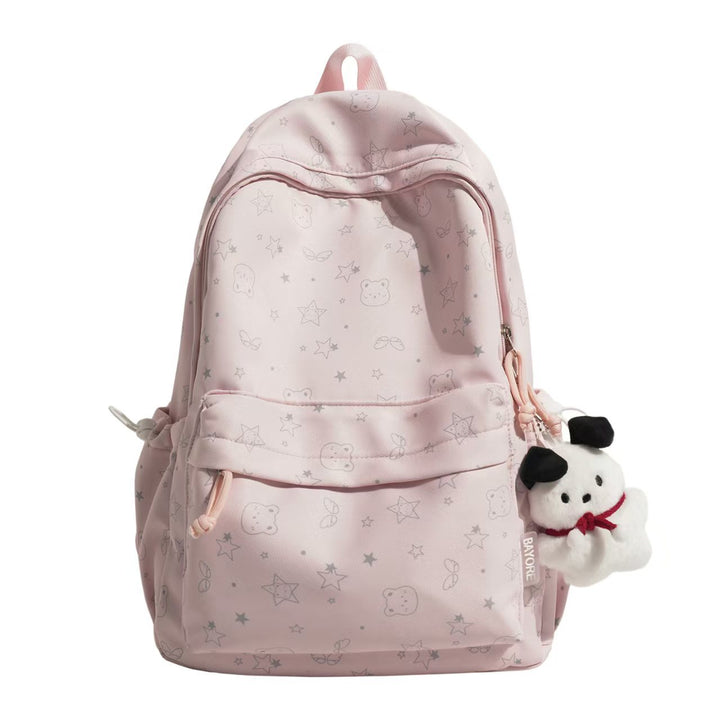 Multi-Pocket Character-Themed Backpack Bowlift