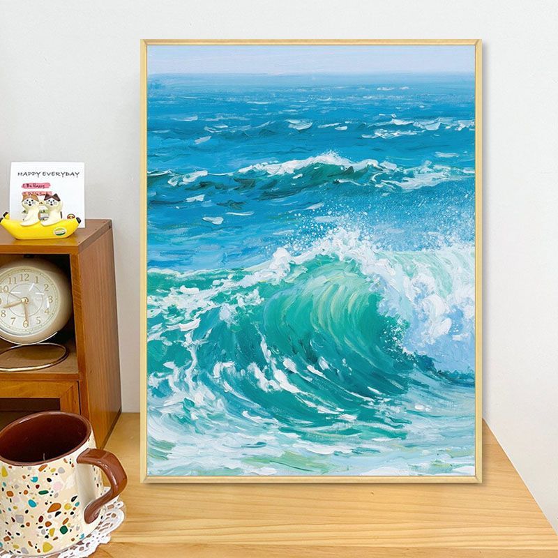 Coastal Wave Artwork Canvas Print Bowlift