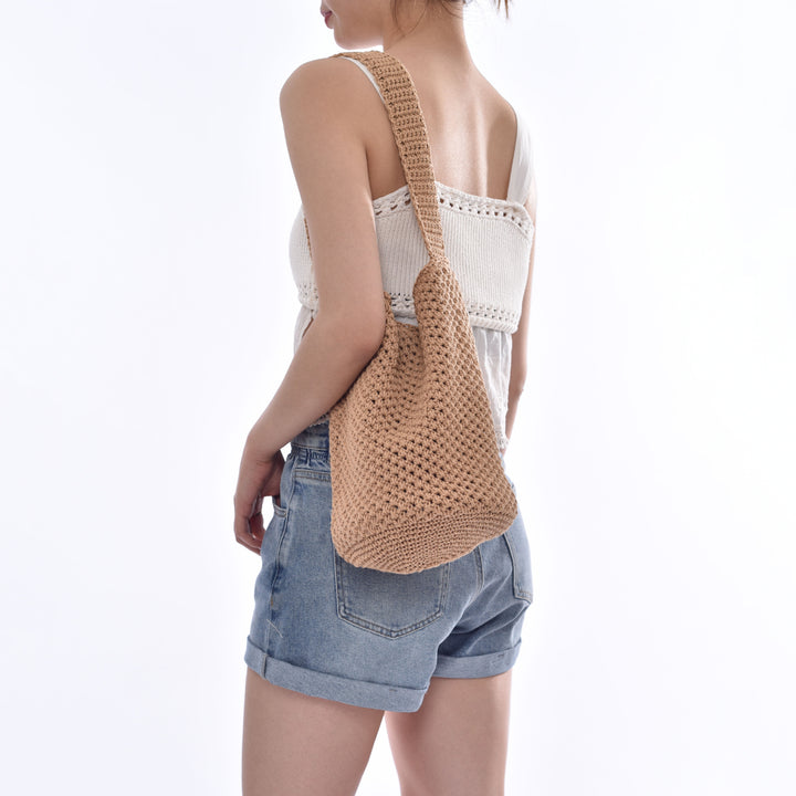 Crochet Tote Bag In Minimalist Design Bowlift