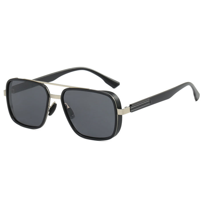 Ladies elegant square sunglasses with high-quality metal frame Bowlift