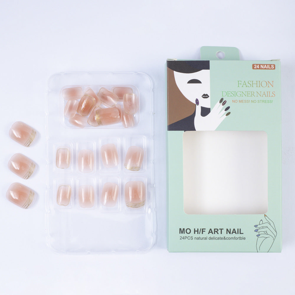 Elegant artificial nails with professional high-gloss finish Bowlift
