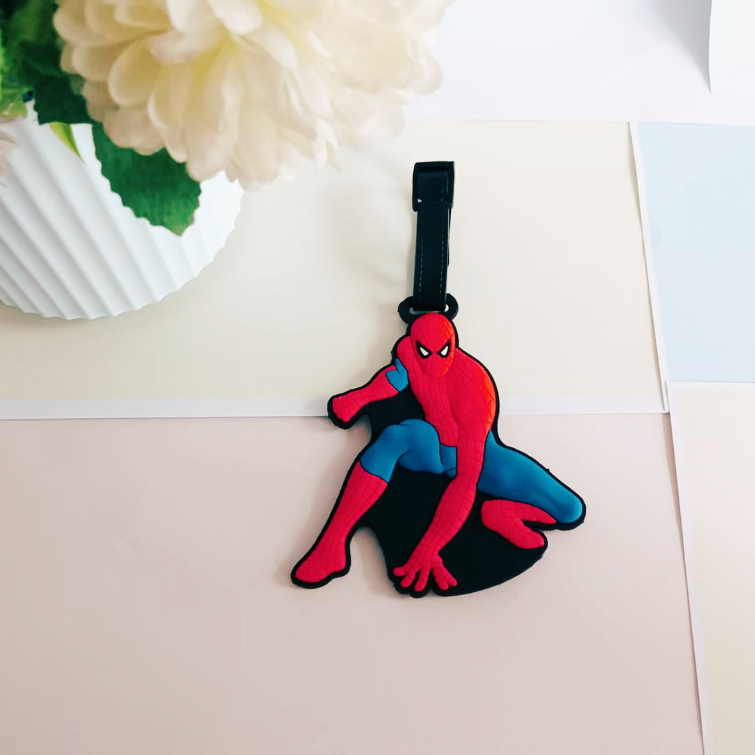Unisex Silicone Superhero-Themed Luggage Tag Bowlift