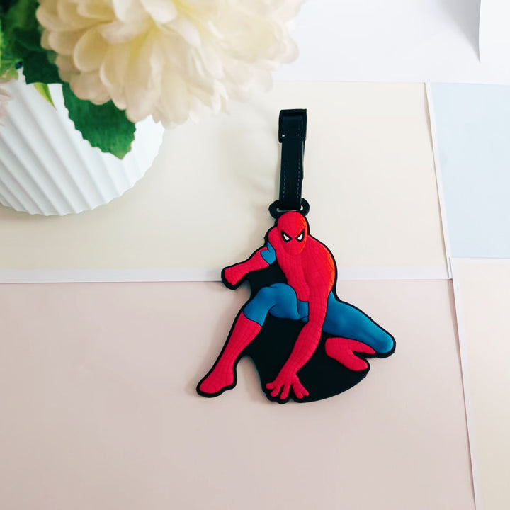 Unisex Silicone Superhero-Themed Luggage Tag Bowlift