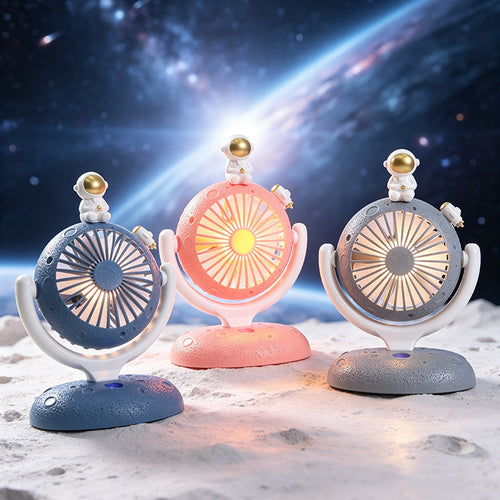 Women's Portable Design Fan with LED Lighting Bowlift