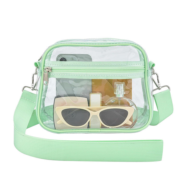 Transparent shoulder bag with versatile compartments Bowlift