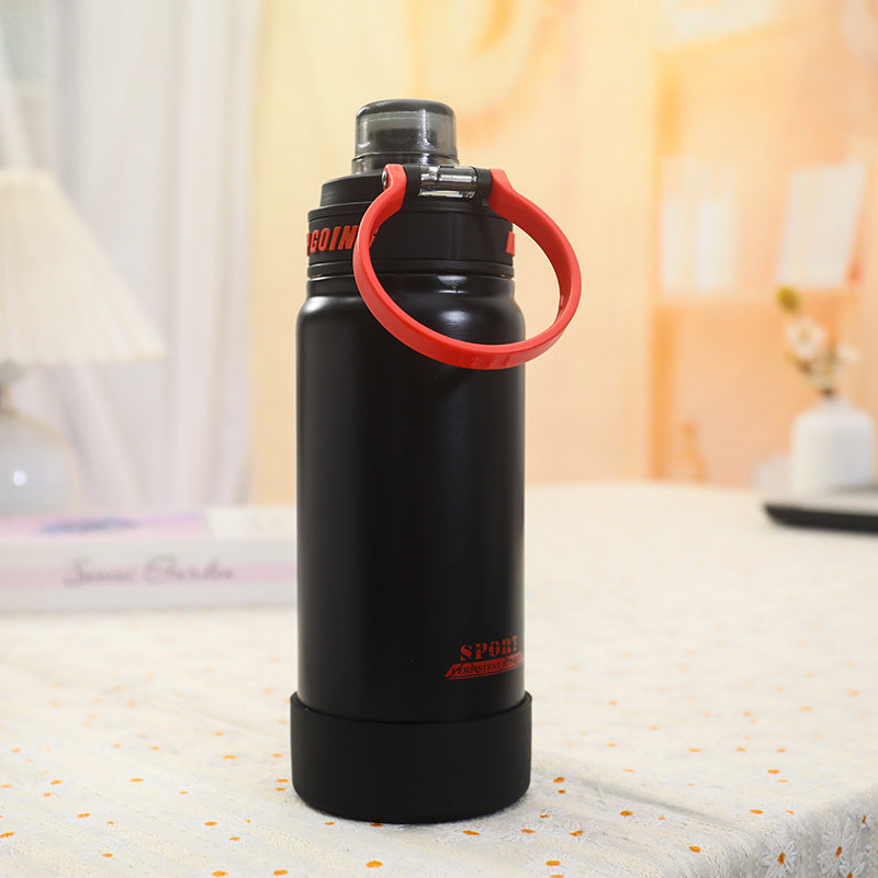 Insulated sports drinking bottle with leak-proof lid Bowlift