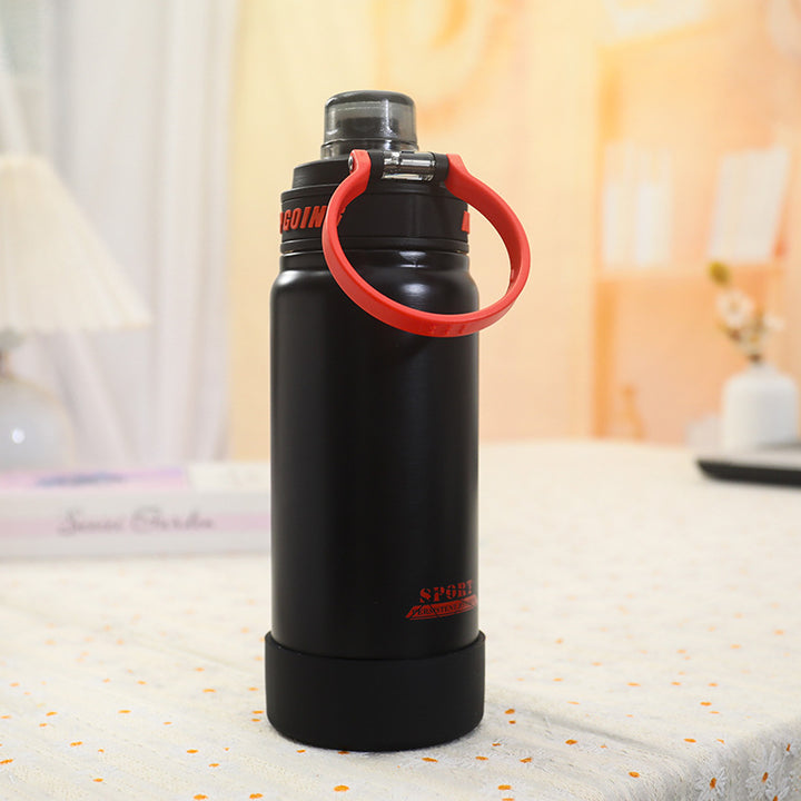 Insulated sports drinking bottle with leak-proof lid Bowlift