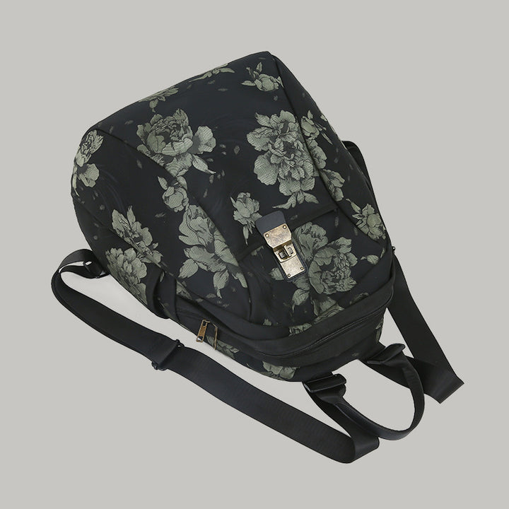 Floral Patterned Casual Daypack Bowlift