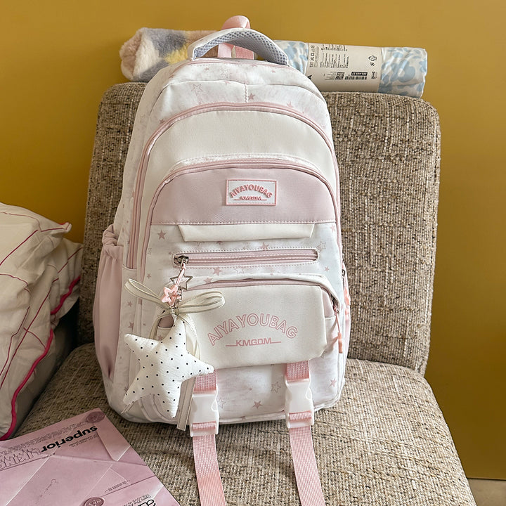 Trendy Star Print Backpack