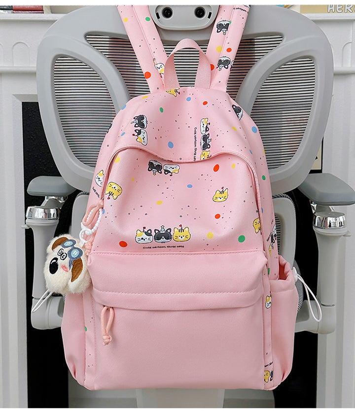 Cartoon Character Print Backpack Bowlift