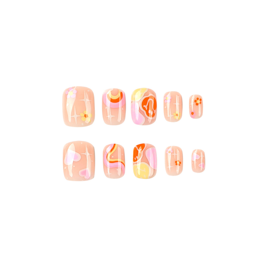 Creative nail designs with colorful patterns Bowlift