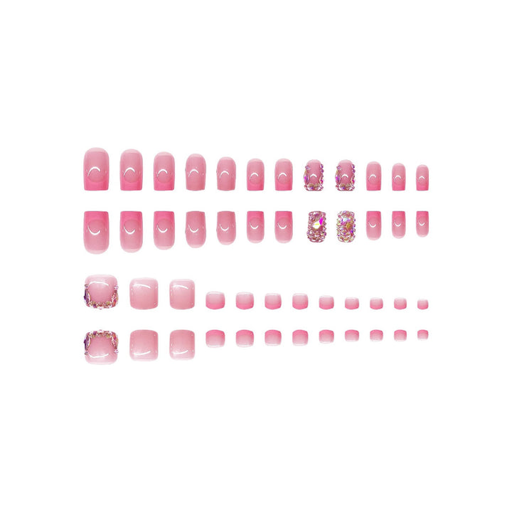Luxury Rhinestone-Embellished Nail Art Set Bowlift