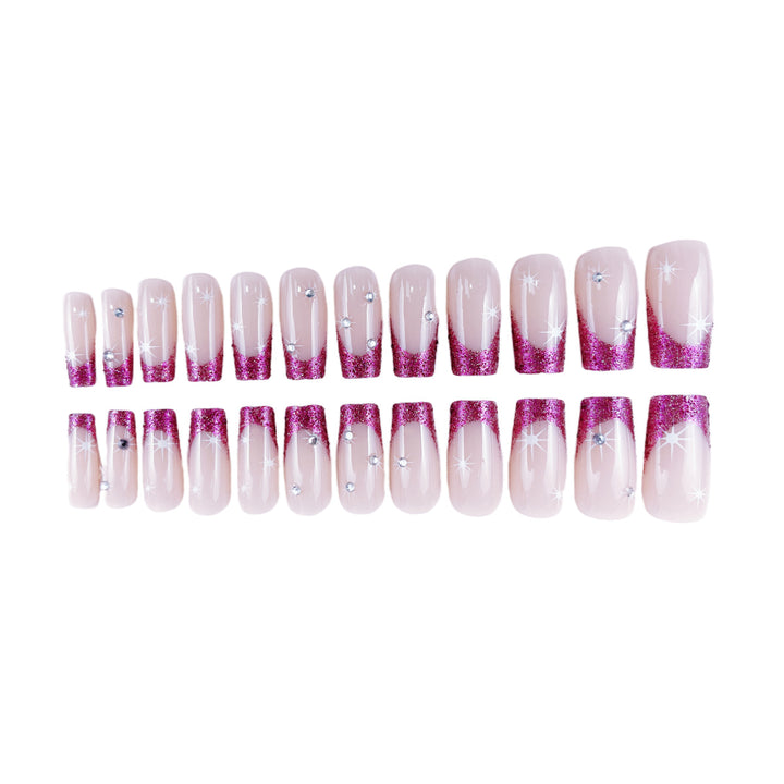 Sparkling Elegant Stiletto Nail Extensions Bowlift