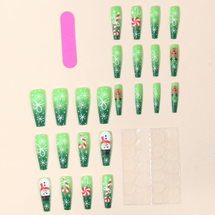 Holiday-Themed 3D Acrylic Nail Art Extensions Bowlift